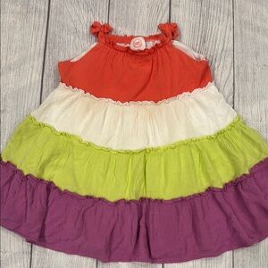 Wonder Nation Baby Girls Colorful Tiered SunDress
